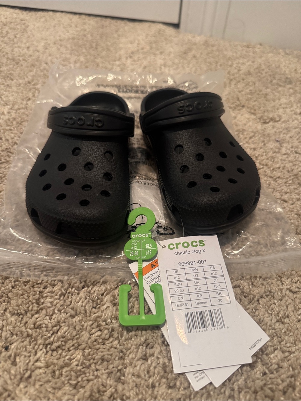 CROCS Kids' Classic Clog - Black